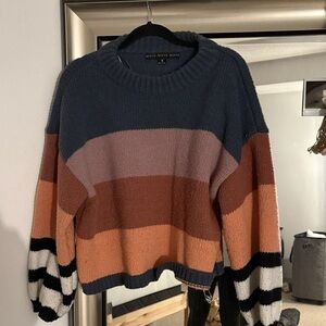 HYFVE Textured Knit Sweater in Dark Blue